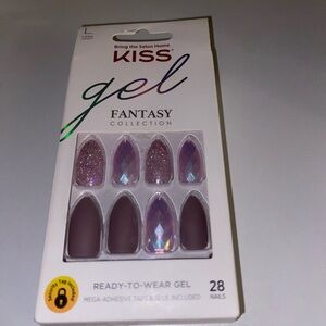 KISS Gel Fantasy Nails - Purple and Glitter